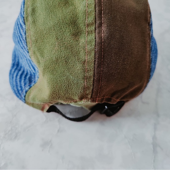 Rare Sous Bois 5-Panel Hat – Handmade Patchwork, Upcycled, One-of-a-Kind (S/M) - Picture 3 of 4